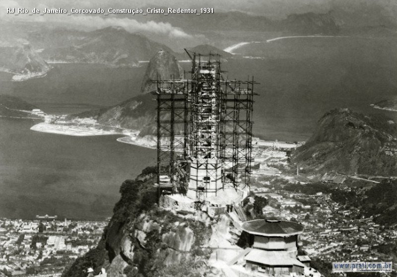 História do Cristo Redentor: Uma Jornada de Fé e Engenharia 2 construcao cristo redentor dominio publico