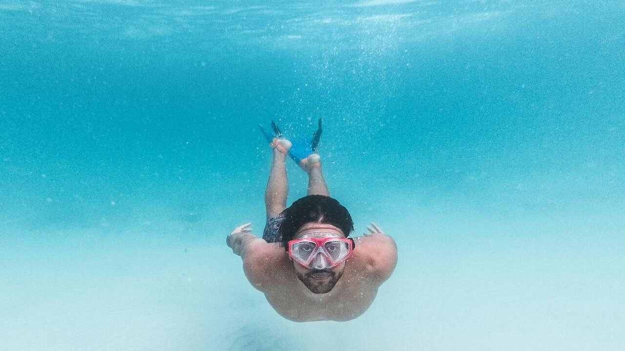 Arraial do Cabo: O Paraíso Escondido no Rio de Janeiro 5 Pessoa mergulhando sem cilindro de mergulho em Arraial do Cabo.