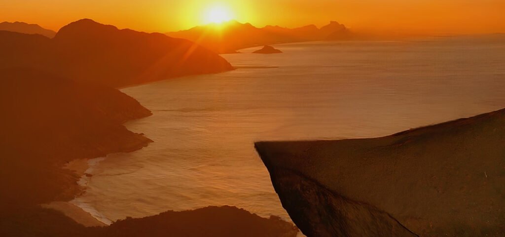 Como Chegar à Pedra do Telégrafo no Rio de Janeiro dicas e Fotos 2 pedra do telegrafo por do sole