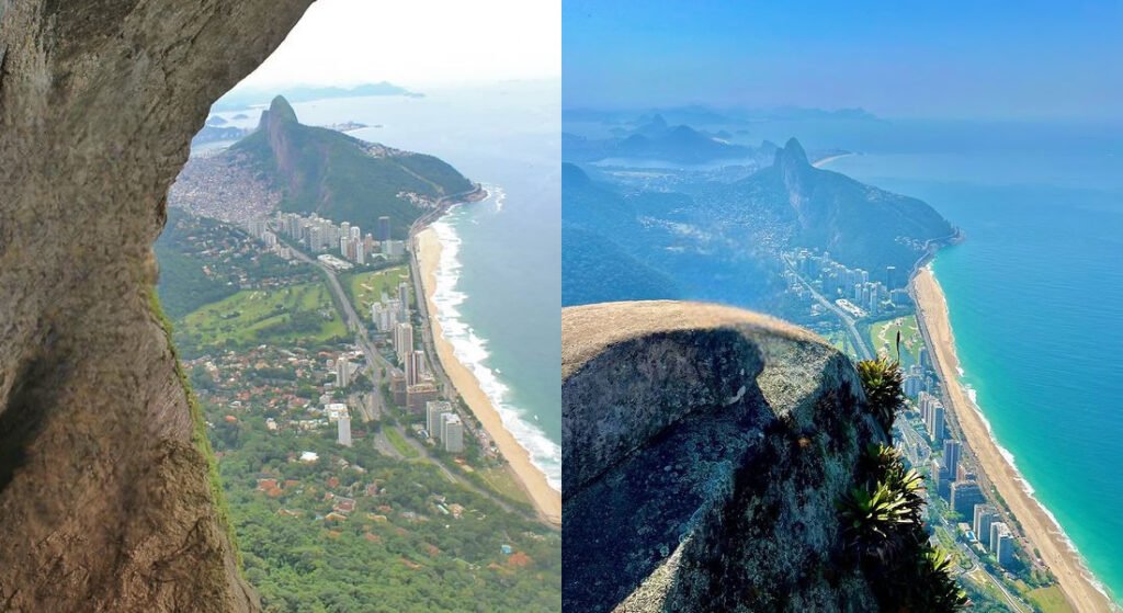 A Pedra da Gávea: Uma Aventura Imperdível no Rio de Janeiro 2 Vista da cidade do Rio de Janeiro sob a pedra da Gávea.
