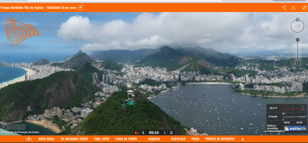 Pão de Açúcar, Rio de Janeiro: Guia Completo 7 Print de imagem de câmera em tempo real site bondinho. Rio de Janeiro