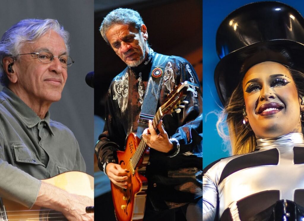 Festival Enel de Inverno Rio 2025 datas, atrações e ingressos 1 Foto de Caetano Veloso, Zé Ramlho e Gloria Groove.