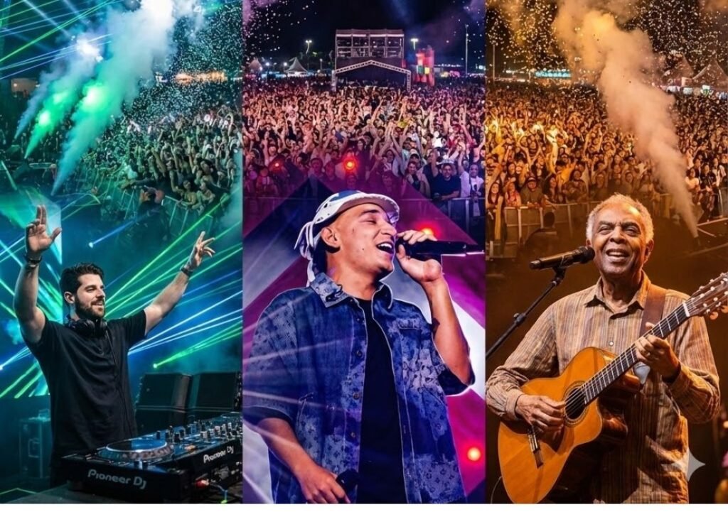 Réveillon Rio de Janeiro 2026: Guia Completo da Maior Festa do Mundo 2 Cantores João Gomes, Gilberto Gil e Alok.